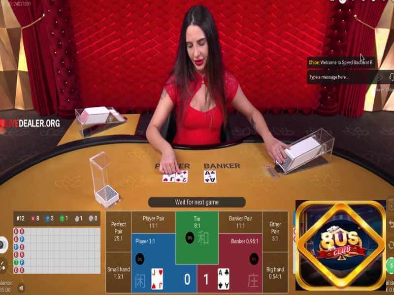 Cách chơi game Baccarat Live Dealer tại 8usgame